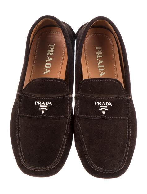 prada loafer uk|Prada suede loafer.